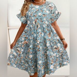 SHEIN Plus Size Women Boho Summer Dress